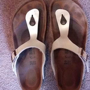 Birkinstock sandals pearl white not bright